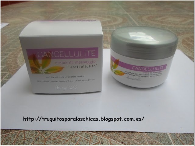 Cream for anti-cellulite massage bottega green